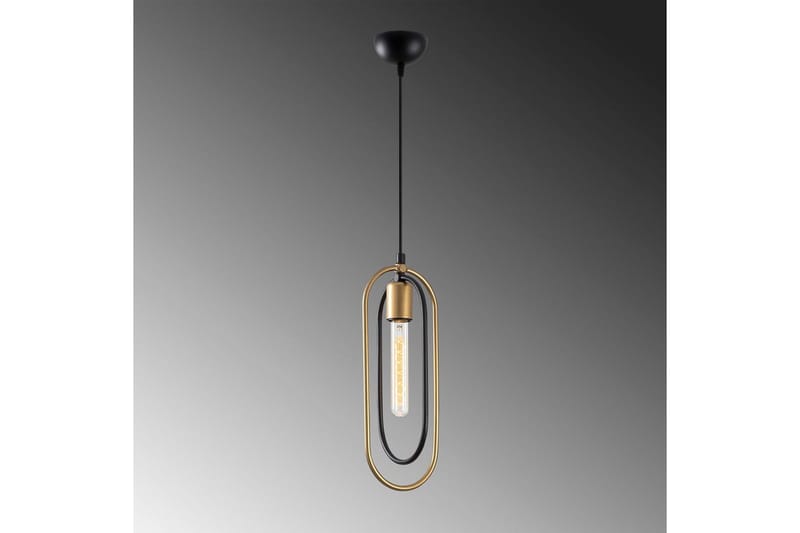 Ljuskrona Pindor Sibgle svart / guld - Guld/Svart - Belysning - Inomhusbelysning & lampor - Fönsterlampor & fönsterbelysning - Fönsterlampa hängande