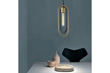 Ljuskrona Pindor Sibgle svart / guld - Guld/Svart - Belysning - Inomhusbelysning & lampor - Fönsterlampor & fönsterbelysning - Fönsterlampa hängande