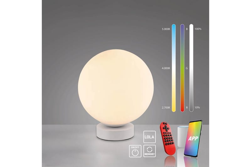 Lolasmart Bolo Just Light Bordslampa - White - Belysning - Inomhusbelysning & lampor - Fönsterlampor & fönsterbelysning - Fönsterlampa på fot