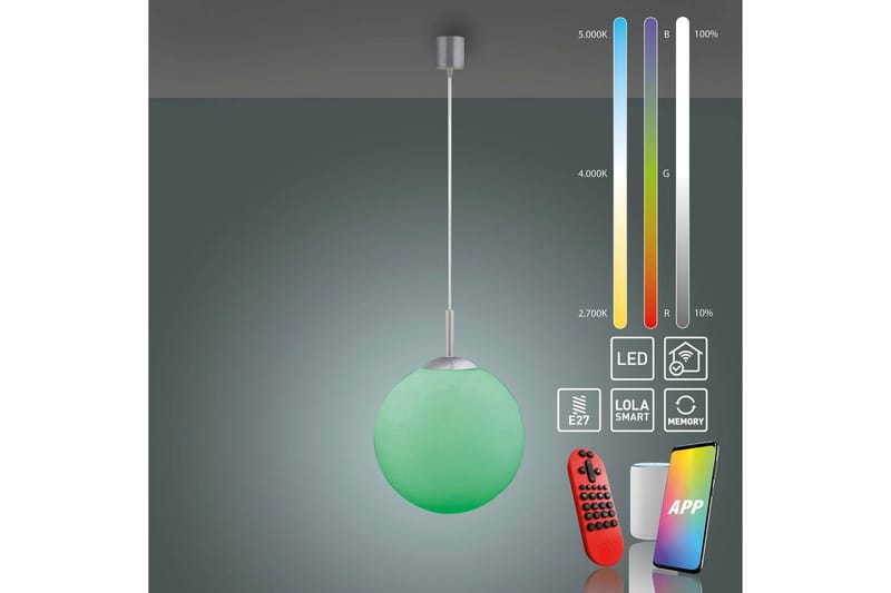 Lolasmart Bolo Just Light Taklampa - Grey - Belysning - Inomhusbelysning & lampor - Fönsterlampor & fönsterbelysning - Fönsterlampa hängande