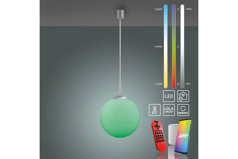 Lolasmart Bolo Just Light Taklampa - Grey - Belysning - Inomhusbelysning & lampor - Fönsterlampor & fönsterbelysning - Fönsterlampa hängande