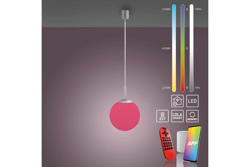 Lolasmart Bolo Just Light Taklampa - Grey - Belysning - Inomhusbelysning & lampor - Fönsterlampor & fönsterbelysning - Fönsterlampa hängande