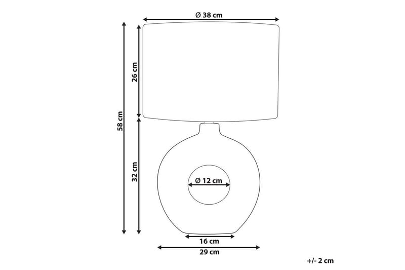 Losventa Bordslampa 58 cm E27 - Ljusbeige/Vit - Belysning - Inomhusbelysning & lampor - Fönsterlampor & fönsterbelysning - Fönsterlampa på fot