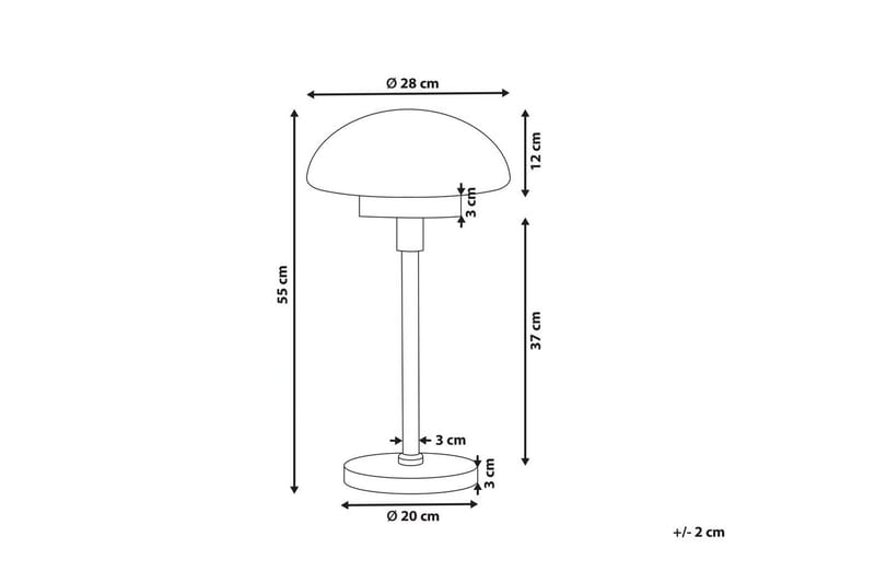 Maltiba Bordslampa 66 cm E27 - Svart/Vit - Belysning - Inomhusbelysning & lampor - Fönsterlampor & fönsterbelysning - Fönsterlampa på fot