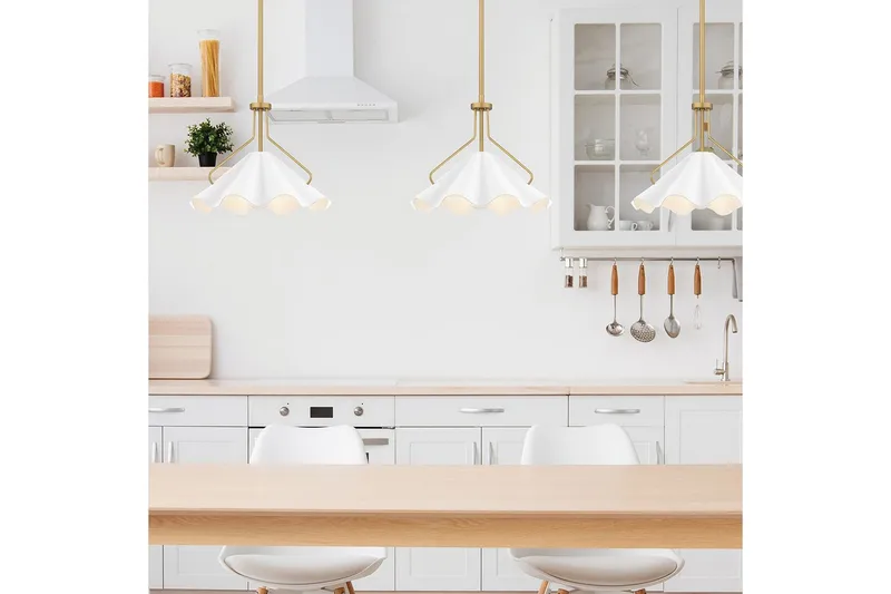 Mejia Quoizel Taklampa - Brass||White - Belysning - Inomhusbelysning & lampor - Fönsterlampor & fönsterbelysning - Fönsterlampa hängande