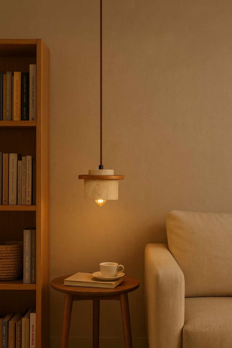 Meyros Pendellampa - Beige Och Ek - Belysning - Inomhusbelysning & lampor - Fönsterlampor & fönsterbelysning - Fönsterlampa hängande