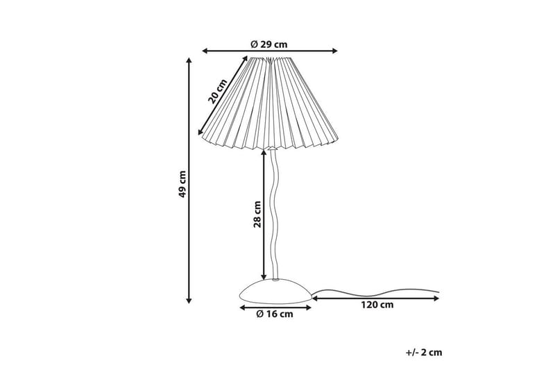 Montecristo Bordslampa 49 cm E27 - Svart/Vit - Belysning - Inomhusbelysning & lampor - Fönsterlampor & fönsterbelysning - Fönsterlampa på fot
