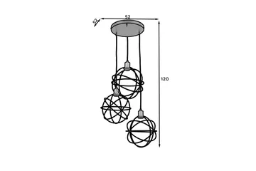 Olinto Pendellampa Rund - Svart - Belysning - Inomhusbelysning & lampor - Fönsterlampor & fönsterbelysning - Fönsterlampa hängande