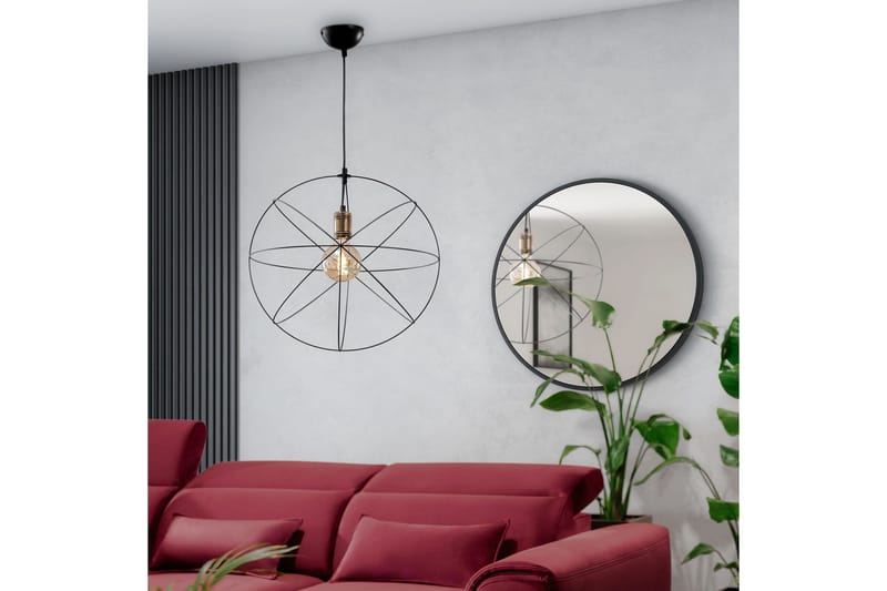 Olinto Pendellampa Rund - Svart - Belysning - Inomhusbelysning & lampor - Fönsterlampor & fönsterbelysning - Fönsterlampa hängande