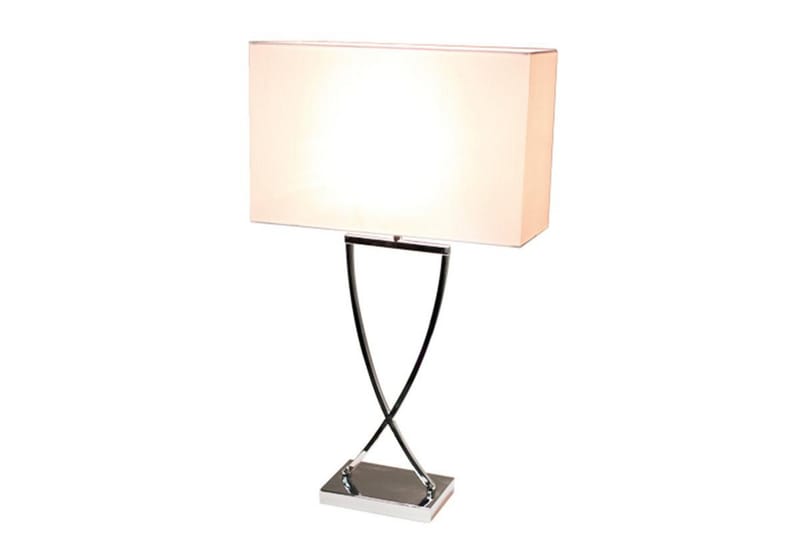 OMEGA Bordslampa Vit/Krom - By Rydéns - Bordslampor & bordsbelysning - Sängbordslampa - Fönsterlampa på fot - Sovrumslampa