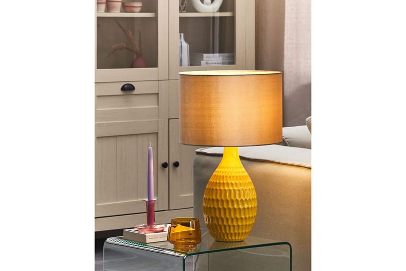 Palko Bordslampa 52 cm E27 - Gul/Beige - Belysning - Inomhusbelysning & lampor - Fönsterlampor & fönsterbelysning - Fönsterlampa på fot