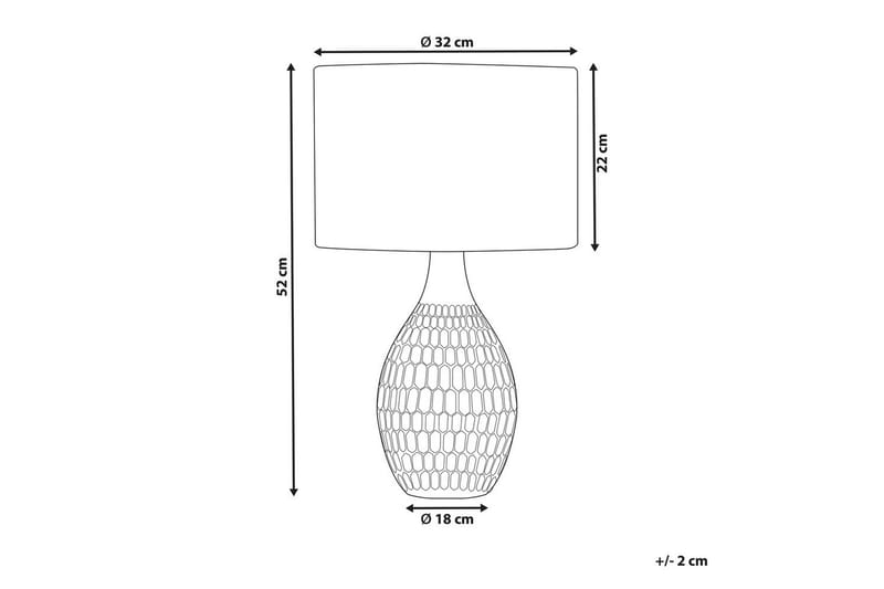 Palko Bordslampa 52 cm E27 - Gul/Beige - Belysning - Inomhusbelysning & lampor - Fönsterlampor & fönsterbelysning - Fönsterlampa på fot