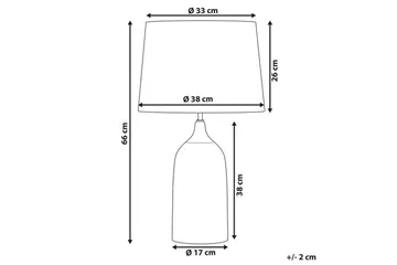 Palmarola Bordslampa 66 cm E27 - Blå/Vit - Belysning - Inomhusbelysning & lampor - Fönsterlampor & fönsterbelysning - Fönsterlampa på fot