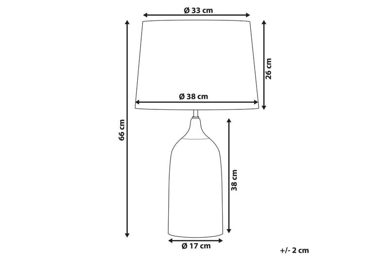 Palmarola Bordslampa 66 cm E27 - Blå/Vit - Belysning - Inomhusbelysning & lampor - Fönsterlampor & fönsterbelysning - Fönsterlampa på fot
