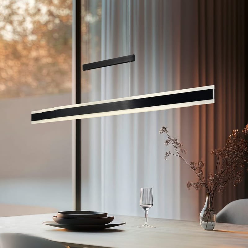 Pendel TRIO Arcola - 150 cm, Mattsvart - Belysning - Inomhusbelysning & lampor - Fönsterlampor & fönsterbelysning - Fönsterlampa hängande