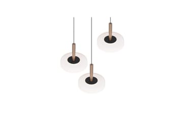 Pendel TRIO Celeste 3-del, Mattsvart/vit/kaffebrun - 3-del, Mattsvart/vit/kaffebrun - Belysning - Inomhusbelysning & lampor - Fönsterlampor & fönsterbelysning - Fönsterlampa hängande