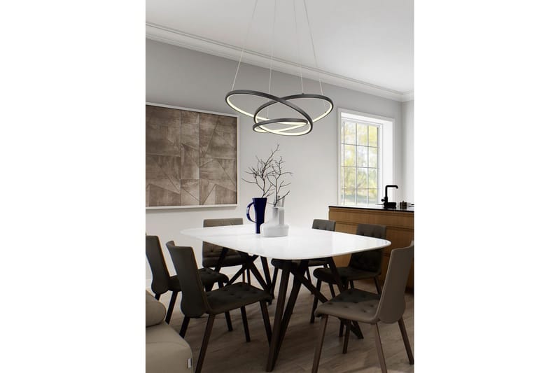 Pendel TRIO Darvin 84 cm, Mattsvart - 84 cm, Mattsvart - Belysning - Inomhusbelysning & lampor - Fönsterlampor & fönsterbelysning - Fönsterlampa hängande