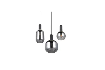 Pendel TRIO Diva 3-del, Mattsvart/kromad - 3-del, Mattsvart/kromad - Belysning - Inomhusbelysning & lampor - Fönsterlampor & fönsterbelysning - Fönsterlampa hängande
