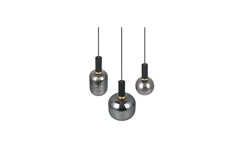 Pendel TRIO Diva 3-del, Mattsvart/kromad - 3-del, Mattsvart/kromad - Belysning - Inomhusbelysning & lampor - Fönsterlampor & fönsterbelysning - Fönsterlampa hängande
