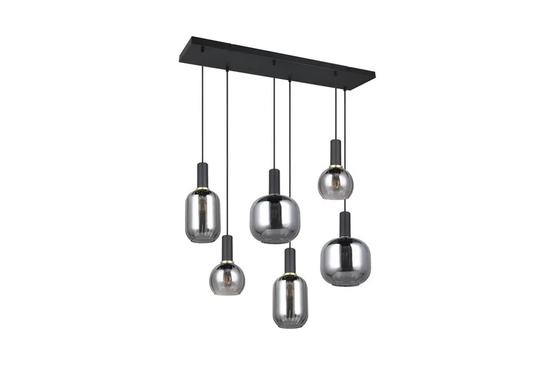 Pendel TRIO Diva 6-del, Mattsvart/kromad - 6-del, Mattsvart/kromad - Belysning - Inomhusbelysning & lampor - Fönsterlampor & fönsterbelysning - Fönsterlampa hängande
