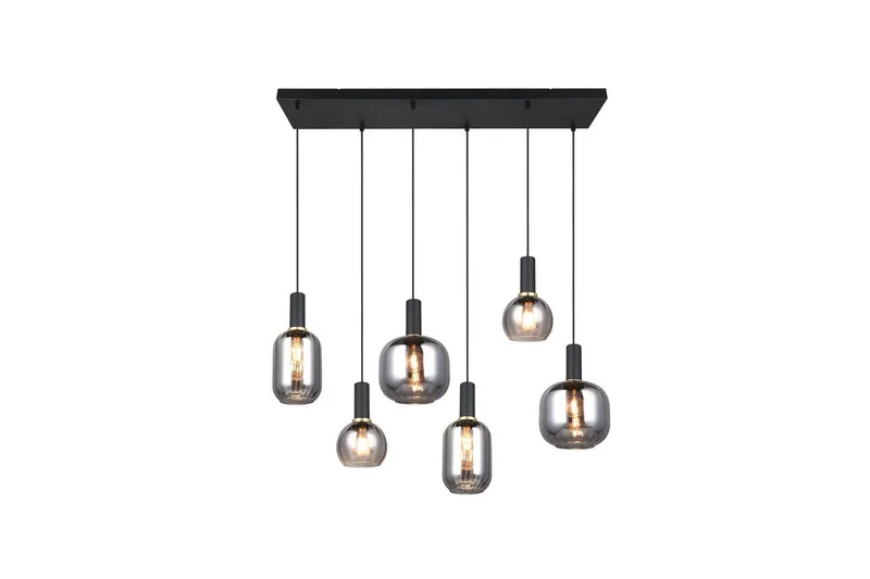 Pendel TRIO Diva 6-del, Mattsvart/kromad - 6-del, Mattsvart/kromad - Belysning - Inomhusbelysning & lampor - Fönsterlampor & fönsterbelysning - Fönsterlampa hängande