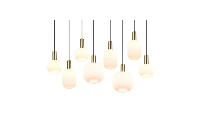 Pendel TRIO Diva 8-del, Mattmässing/vit - 8-del, Mattmässing/vit - Belysning - Inomhusbelysning & lampor - Fönsterlampor & fönsterbelysning - Fönsterlampa hängande