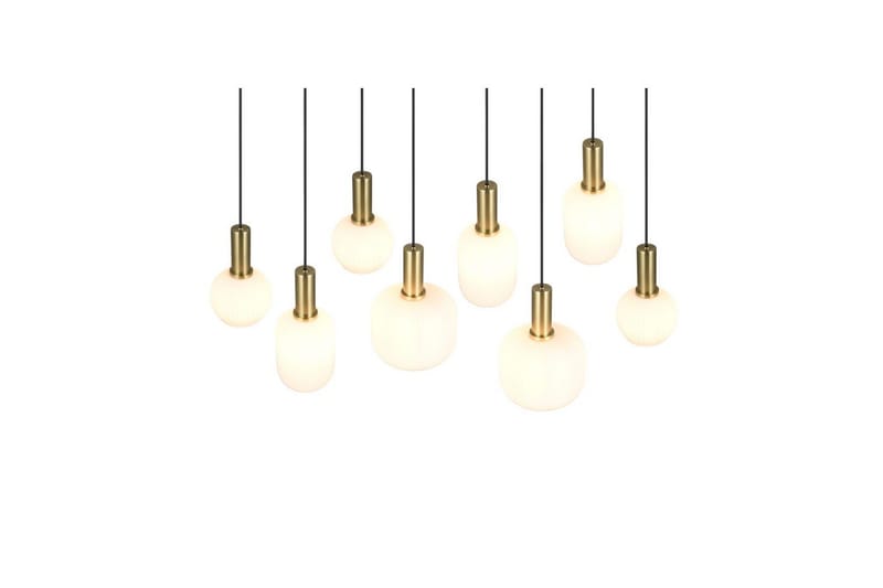 Pendel TRIO Diva 8-del, Mattmässing/vit - 8-del, Mattmässing/vit - Belysning - Inomhusbelysning & lampor - Fönsterlampor & fönsterbelysning - Fönsterlampa hängande