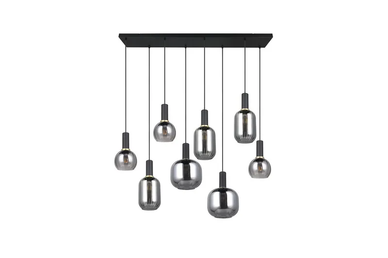 Pendel TRIO Diva 8-del, Mattsvart/kromad - 8-del, Mattsvart/kromad - Belysning - Inomhusbelysning & lampor - Fönsterlampor & fönsterbelysning - Fönsterlampa hängande