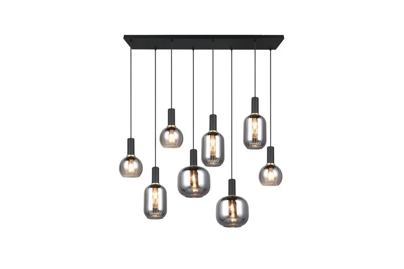 Pendel TRIO Diva 8-del, Mattsvart/kromad - 8-del, Mattsvart/kromad - Belysning - Inomhusbelysning & lampor - Fönsterlampor & fönsterbelysning - Fönsterlampa hängande