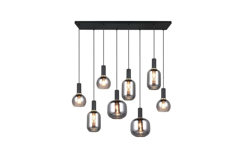 Pendel TRIO Diva 8-del, Mattsvart/kromad - 8-del, Mattsvart/kromad - Belysning - Inomhusbelysning & lampor - Fönsterlampor & fönsterbelysning - Fönsterlampa hängande