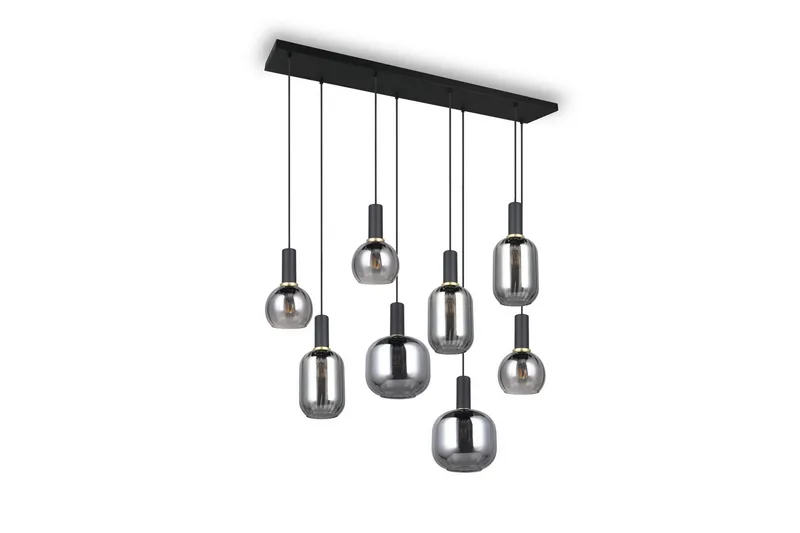 Pendel TRIO Diva 8-del, Mattsvart/kromad - 8-del, Mattsvart/kromad - Belysning - Inomhusbelysning & lampor - Fönsterlampor & fönsterbelysning - Fönsterlampa hängande