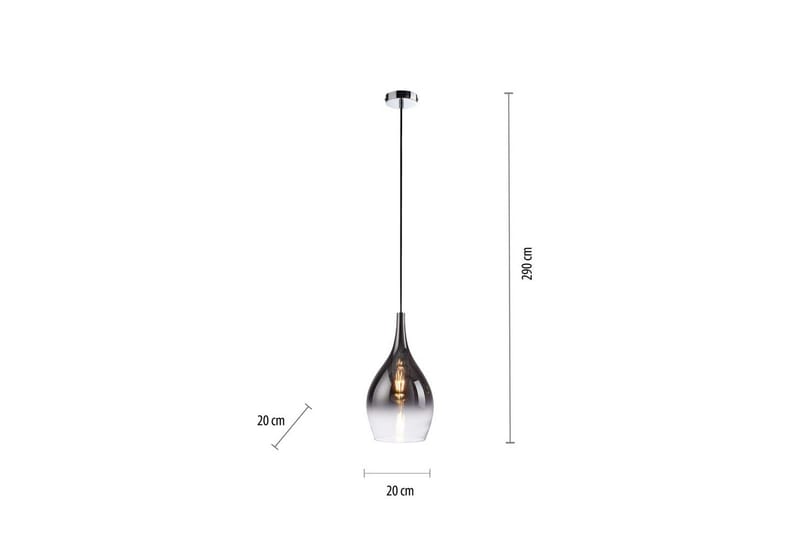 Pilua Paul Neuhaus Taklampa - Chrome - Belysning - Inomhusbelysning & lampor - Fönsterlampor & fönsterbelysning - Fönsterlampa hängande