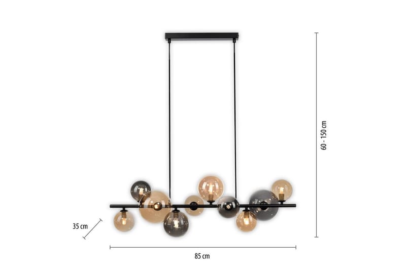 Popsicle Paul Neuhaus Taklampa - Black - Belysning - Inomhusbelysning & lampor - Fönsterlampor & fönsterbelysning - Fönsterlampa hängande