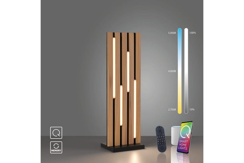 Q-Akustik Paul Neuhaus Bordslampa - Wood - Belysning - Inomhusbelysning & lampor - Fönsterlampor & fönsterbelysning - Fönsterlampa på fot