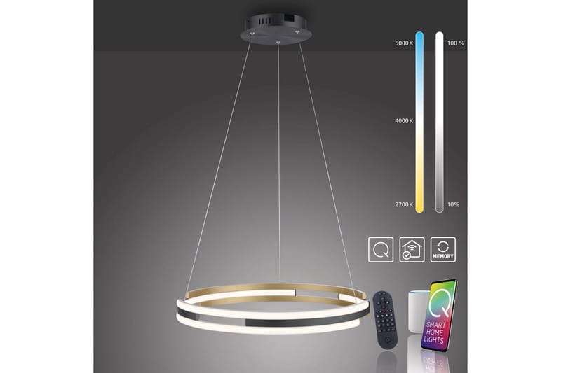Q-Beluga Paul Neuhaus Taklampa - Brass - Belysning - Inomhusbelysning & lampor - Fönsterlampor & fönsterbelysning - Fönsterlampa hängande