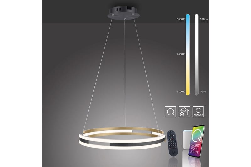 Q-Beluga Paul Neuhaus Taklampa - Brass - Belysning - Inomhusbelysning & lampor - Fönsterlampor & fönsterbelysning - Fönsterlampa hängande