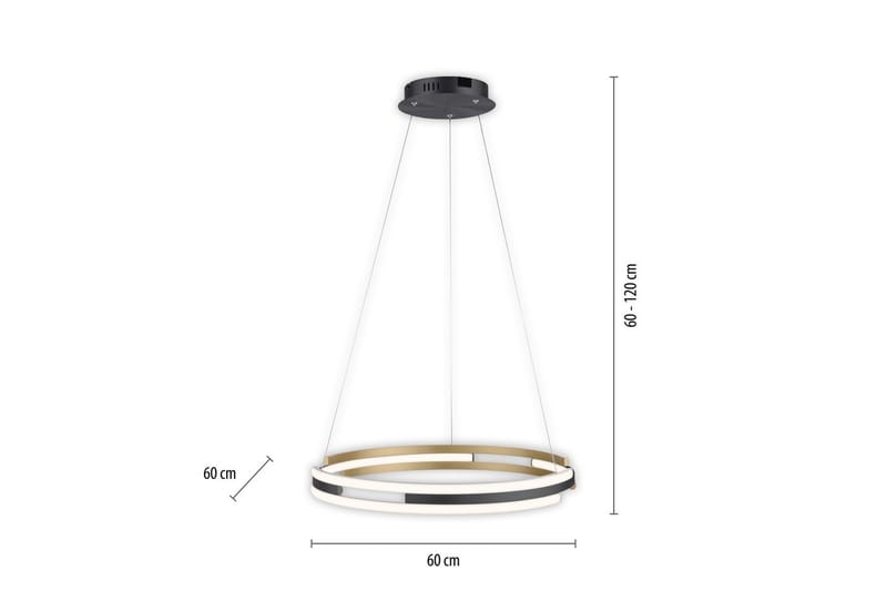 Q-Beluga Paul Neuhaus Taklampa - Brass - Belysning - Inomhusbelysning & lampor - Fönsterlampor & fönsterbelysning - Fönsterlampa hängande