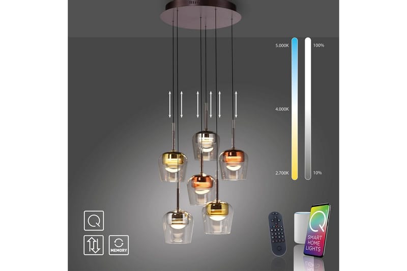 Q-Kon Paul Neuhaus Taklampa - Multicolored - Belysning - Inomhusbelysning & lampor - Fönsterlampor & fönsterbelysning - Fönsterlampa hängande