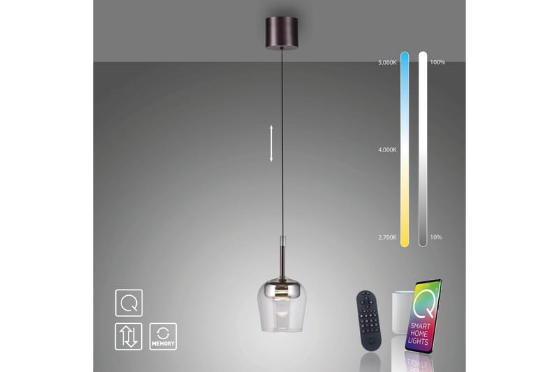 Q-Kon Paul Neuhaus Taklampa - Silver - Belysning - Inomhusbelysning & lampor - Fönsterlampor & fönsterbelysning - Fönsterlampa hängande