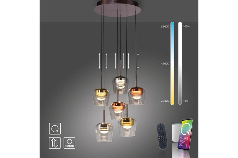 Q-Kon Paul Neuhaus Taklampa - Multicolored - Belysning - Inomhusbelysning & lampor - Fönsterlampor & fönsterbelysning - Fönsterlampa hängande