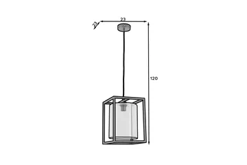Quadratus Pendellampa - Svart - Belysning - Inomhusbelysning & lampor - Fönsterlampor & fönsterbelysning - Fönsterlampa hängande
