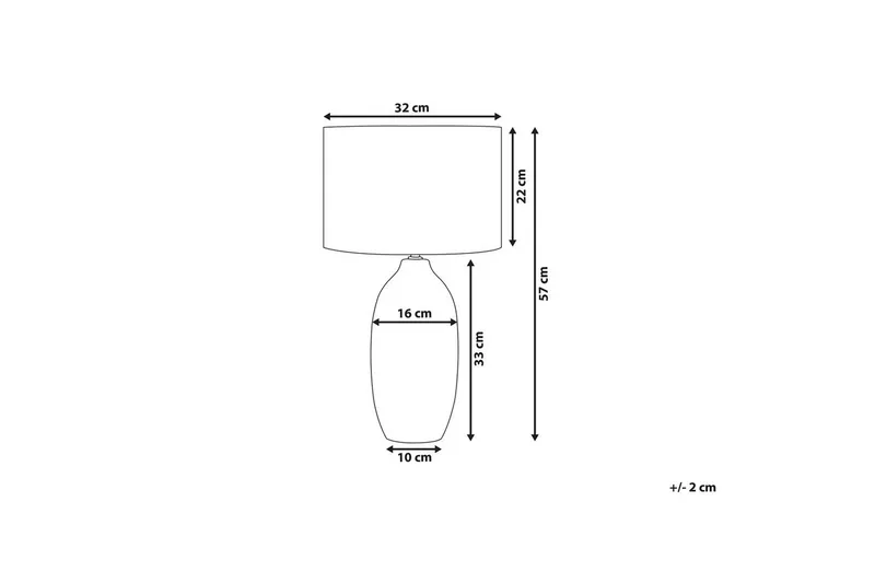 Salza Bordslampa 57 cm E27 - Beige - Belysning - Inomhusbelysning & lampor - Fönsterlampor & fönsterbelysning - Fönsterlampa på fot