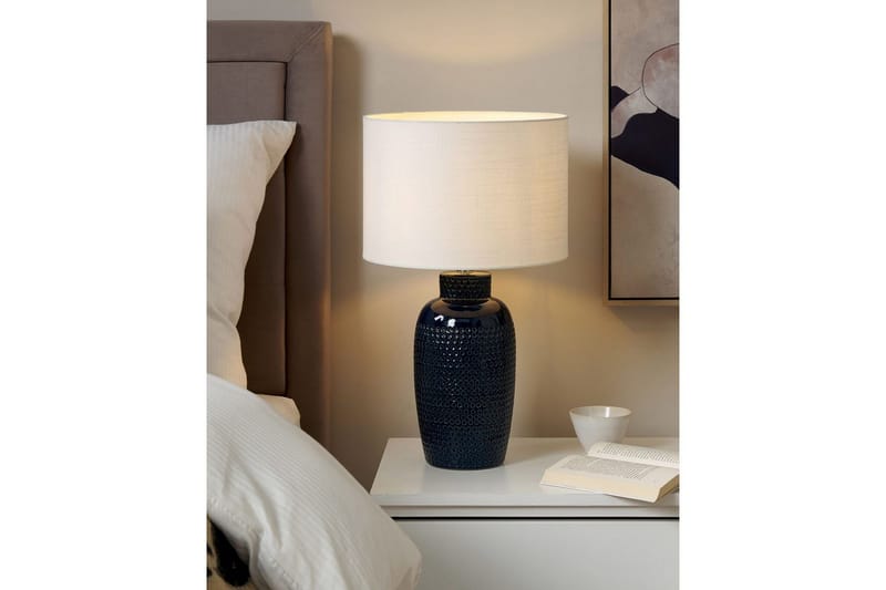 Samoste Bordslampa 53 cm E27 - Marinblå/Vit - Belysning - Inomhusbelysning & lampor - Fönsterlampor & fönsterbelysning - Fönsterlampa på fot