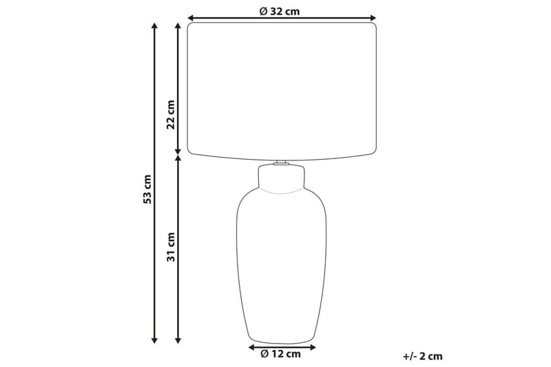 Samoste Bordslampa 53 cm E27 - Marinblå/Vit - Belysning - Inomhusbelysning & lampor - Fönsterlampor & fönsterbelysning - Fönsterlampa på fot