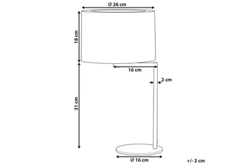 Selka Bordslampa 49 cm E27 - Svart - Belysning - Inomhusbelysning & lampor - Fönsterlampor & fönsterbelysning - Fönsterlampa på fot
