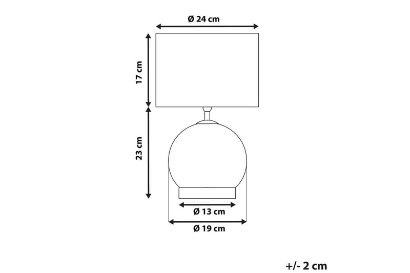 Skaffe Bordslampa 40 cm E27 - Grå/Vit - Belysning - Inomhusbelysning & lampor - Fönsterlampor & fönsterbelysning - Fönsterlampa på fot