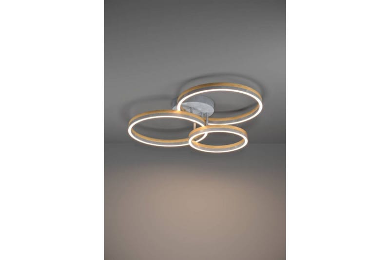 Takbelysning Eglo Cadinaro Grå/Trä Rund - Belysning - Inomhusbelysning & lampor - Fönsterlampor & fönsterbelysning - Fönsterlampa hängande