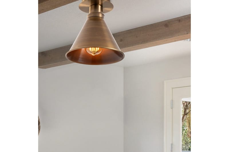 Taklampa Adrim Koppar Triangel En Sockel - Koppar - Belysning - Inomhusbelysning & lampor - Fönsterlampor & fönsterbelysning - Fönsterlampa hängande