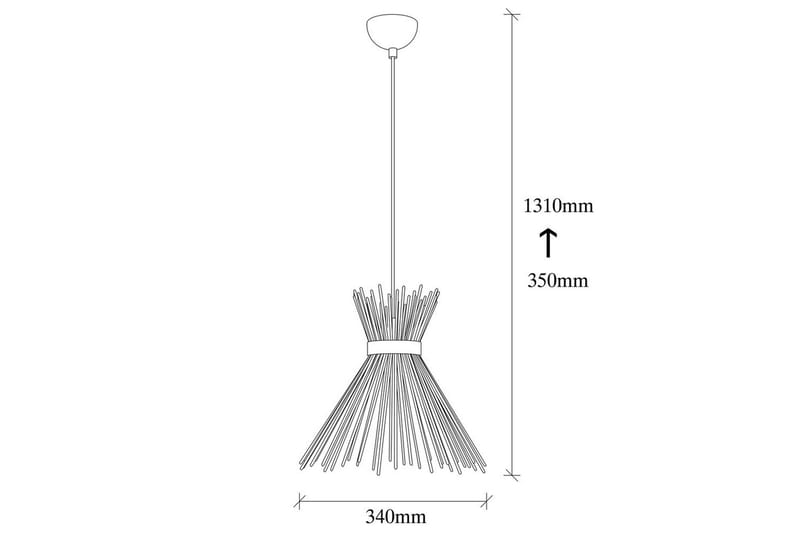 Taklampa Afroz Svart Enkeluttag - Enkeluttag - Belysning - Inomhusbelysning & lampor - Fönsterlampor & fönsterbelysning - Fönsterlampa hängande