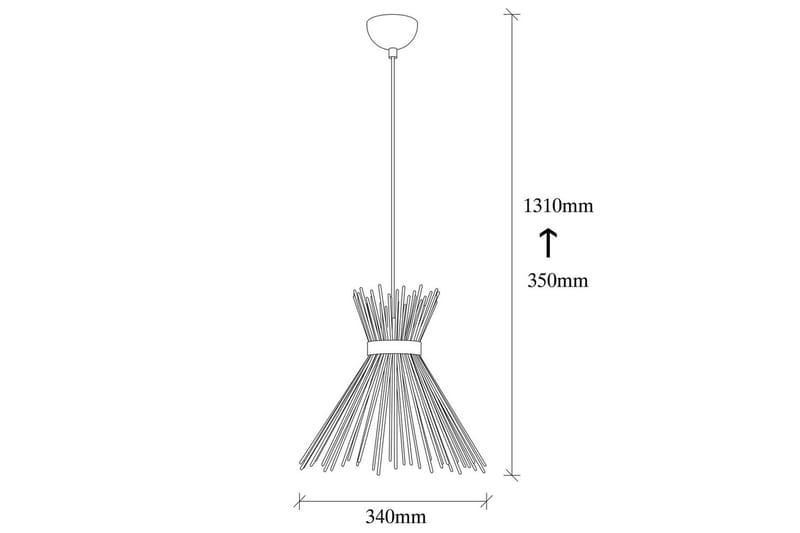 Taklampa Afroz Svart Enkeluttag - Enkeluttag - Belysning - Inomhusbelysning & lampor - Fönsterlampor & fönsterbelysning - Fönsterlampa hängande